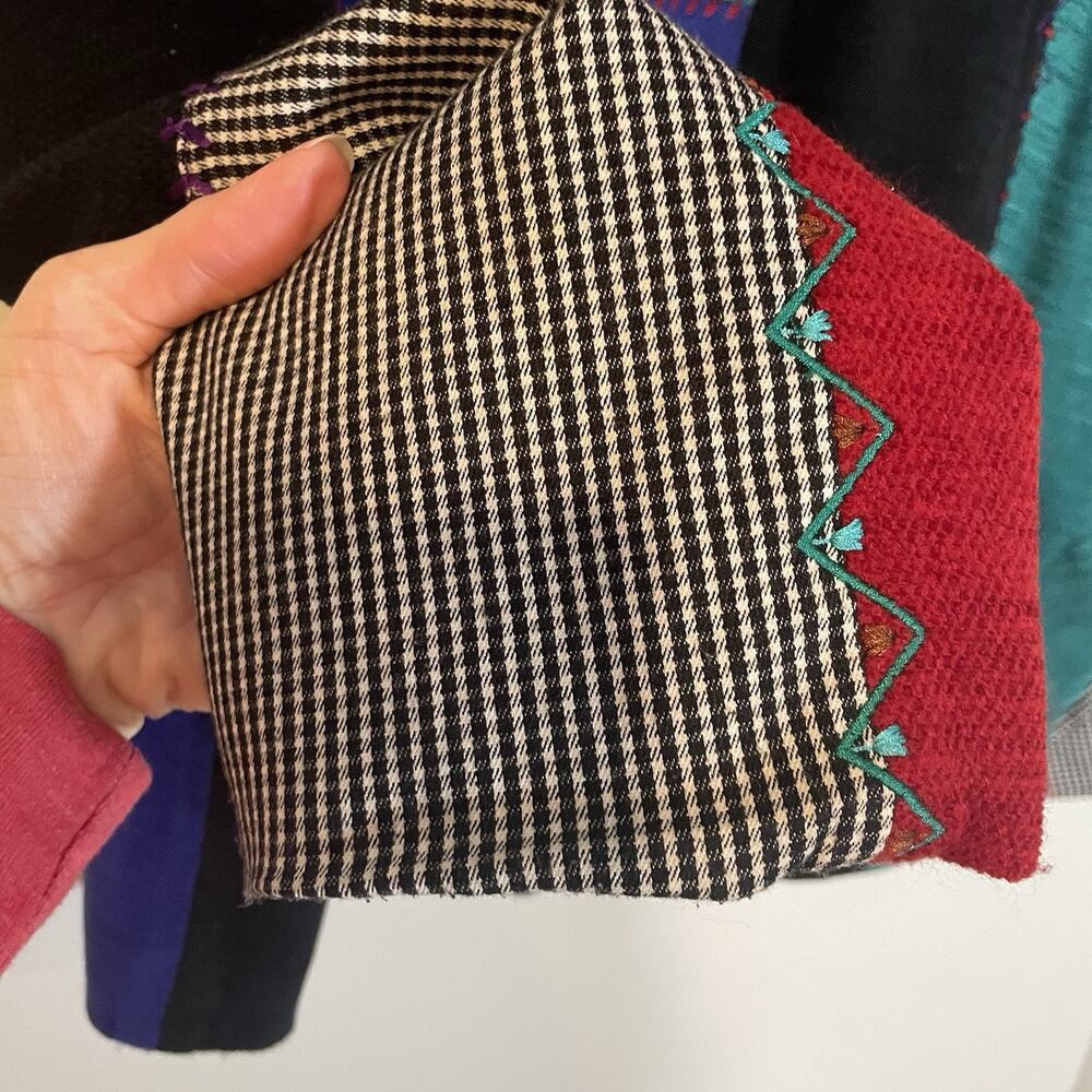 Koret Jacket Women's 16w Patchwork Button Up Coll… - image 7